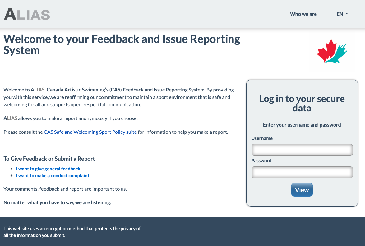 Make A Report Screenshot EN